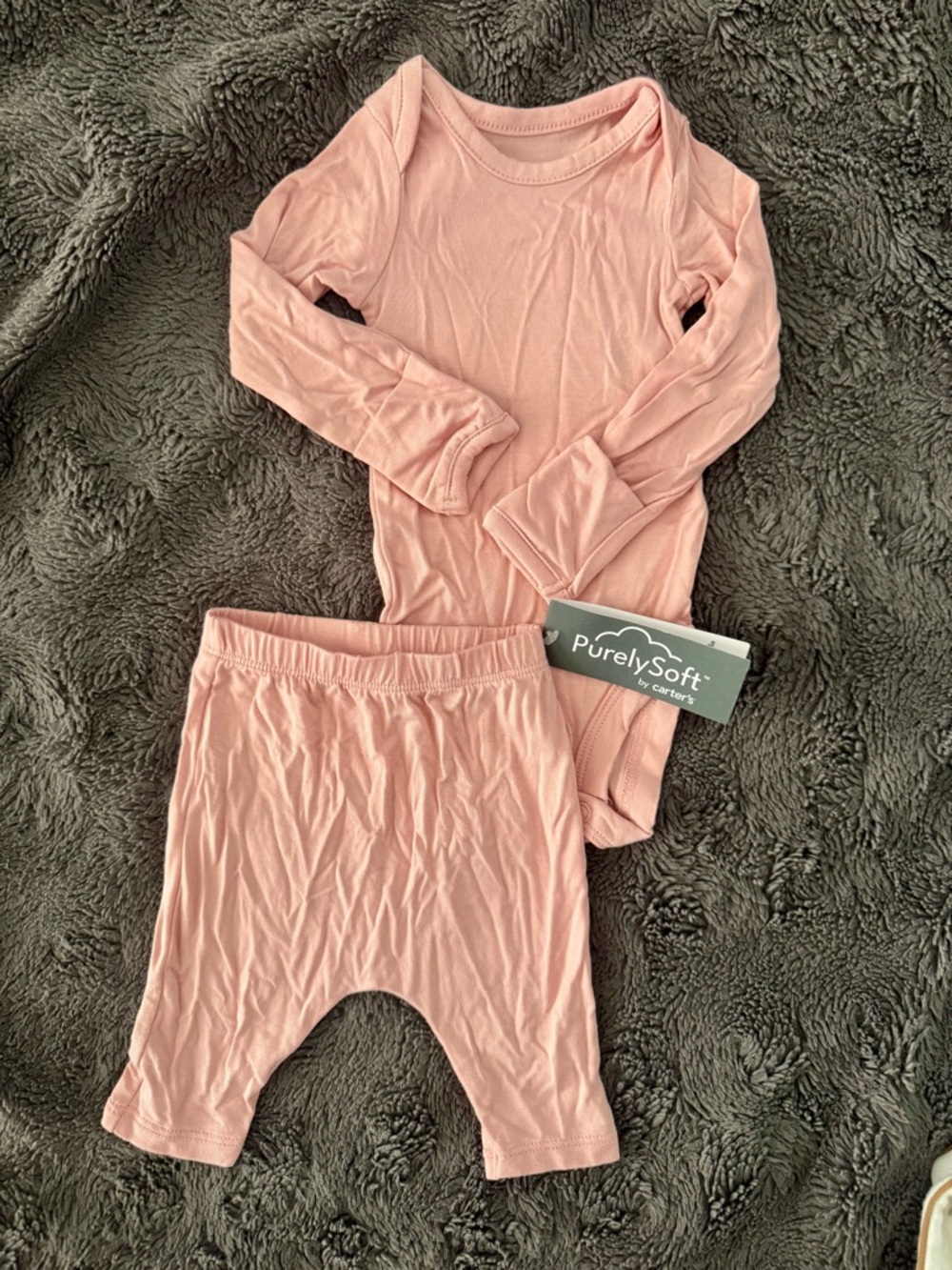 Carter's PurelySoft Light Pink Two-Piece Pajama Set